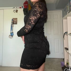 Black lace dress from H&M